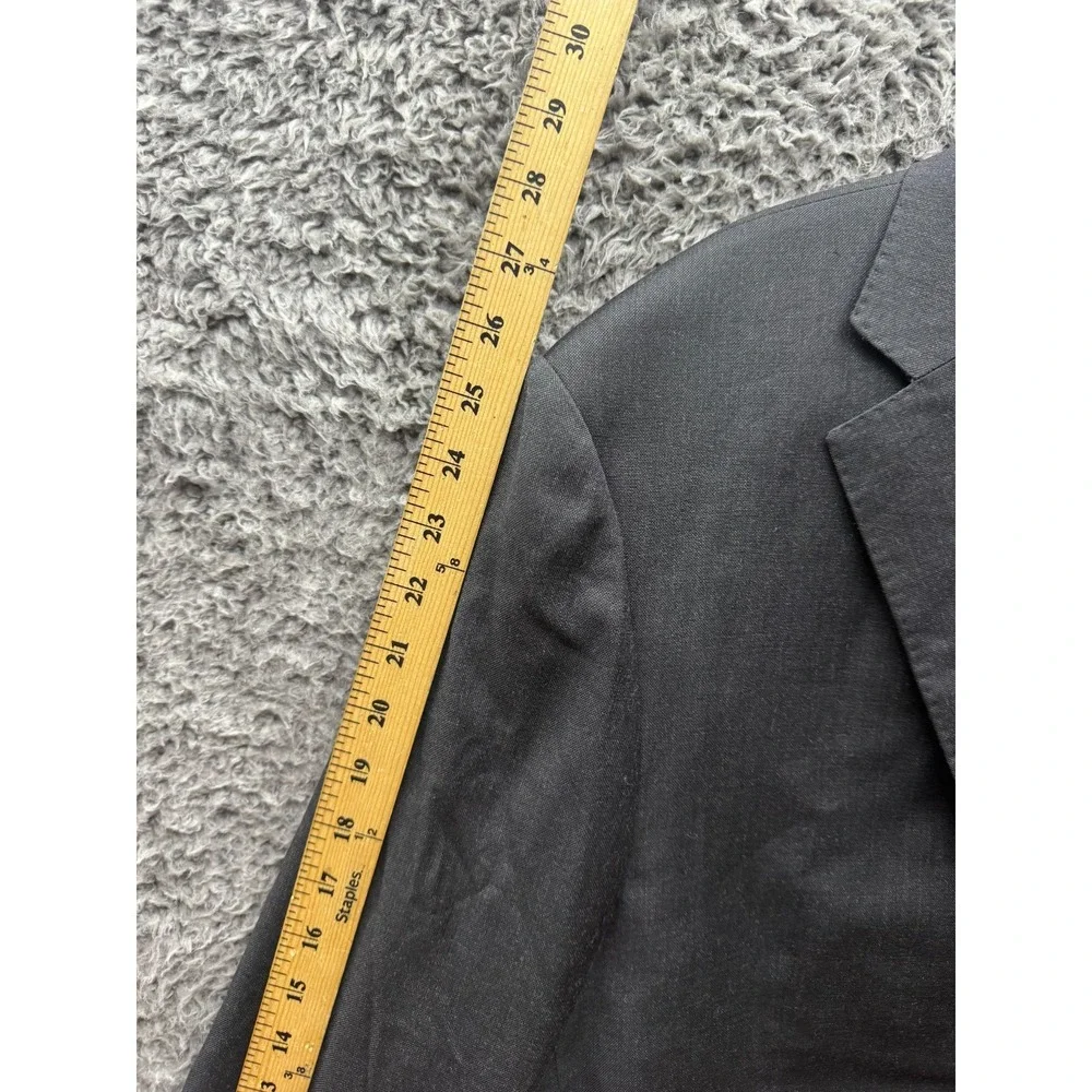 Suitsupply Reda Napoli Single Breasted Pure Wool Blazer Jacket Black Men Size 58